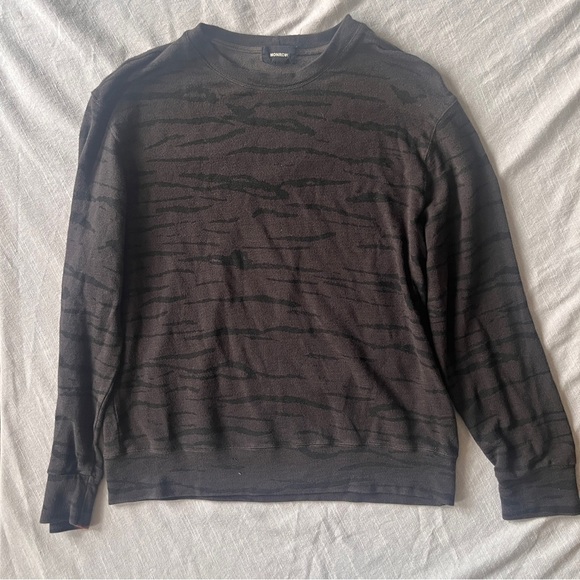 Monrow Charcoal Knit Top - Picture 1 of 9